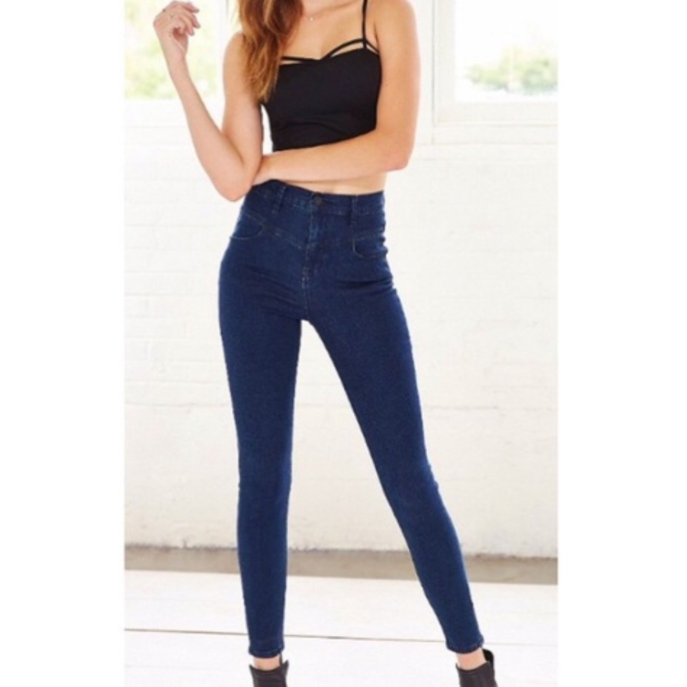 UO high rise seam jeans